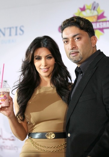Kim Kardashian and Sheeraz Hasan at an event
