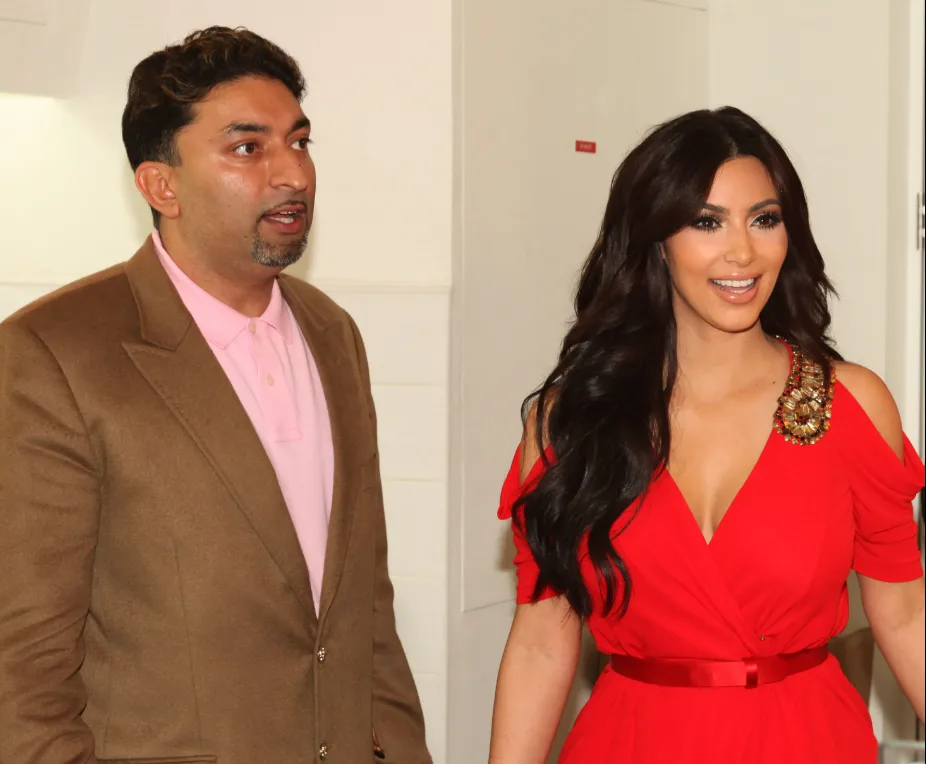 Sheeraz Hasan with Kim Kardashian in Dubai